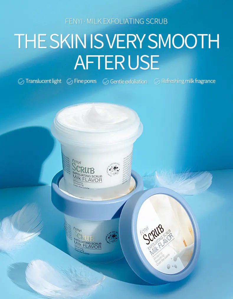 (BUNDLE ONLY) FENYI Milk Exfoliating Scrub 100g for Body Cleansing Velura