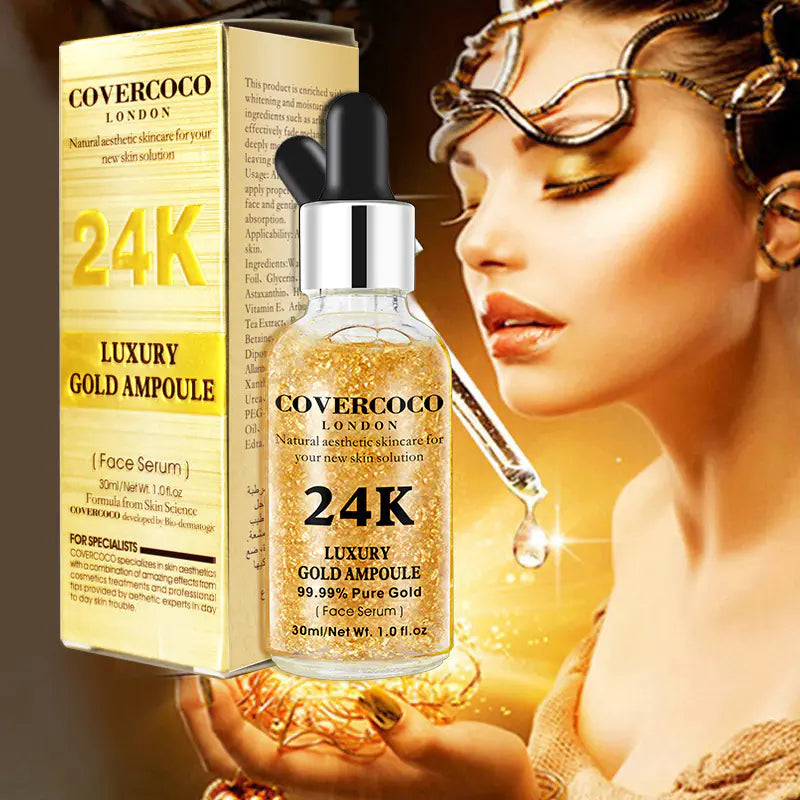 24K Gold Face Serum Moisturizer and Firming Essence Velura