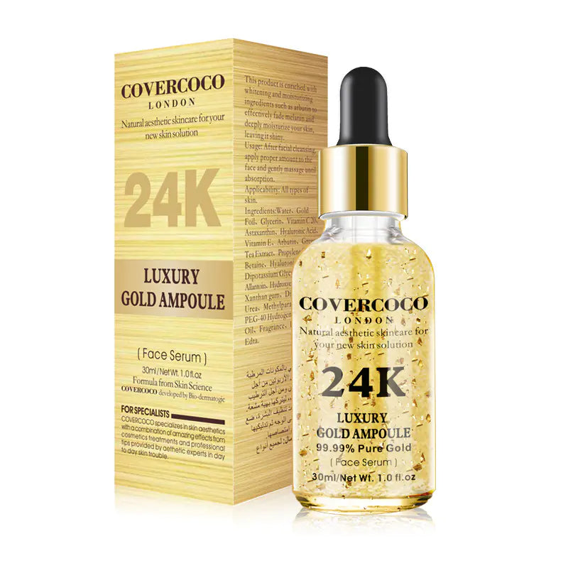 24K Gold Face Serum Moisturizer and Firming Essence Velura