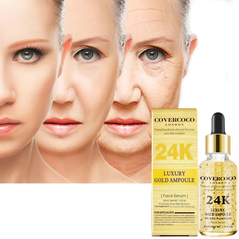 24K Gold Face Serum Moisturizer and Firming Essence Velura